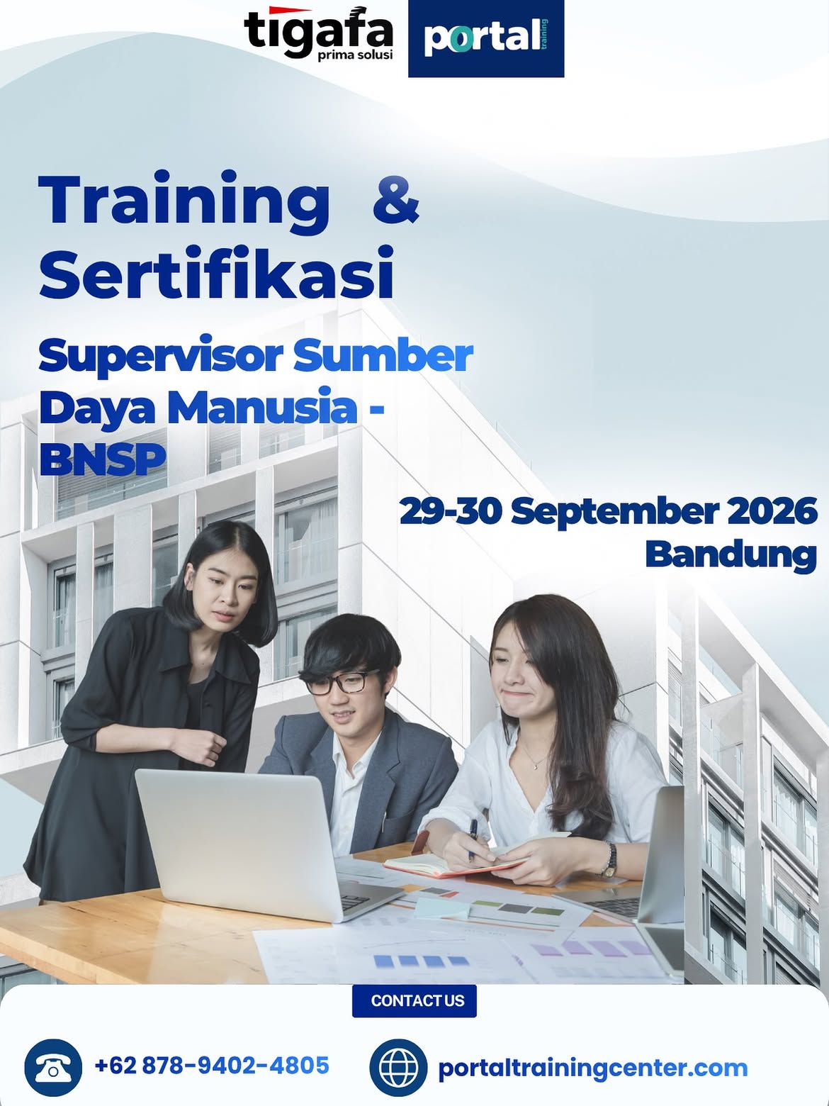 Supervisor Sumber Daya Manusia BNSP Bandung 29–30 September 2026